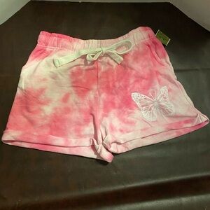 Pink butterfly comfy shorts